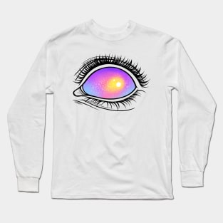Psychedelic Eye. Raibow color Long Sleeve T-Shirt